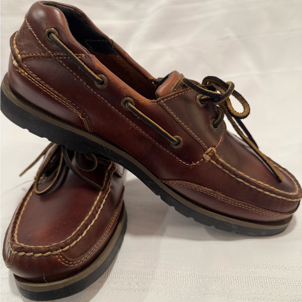 Sperry Brown Leather Boat Shoes